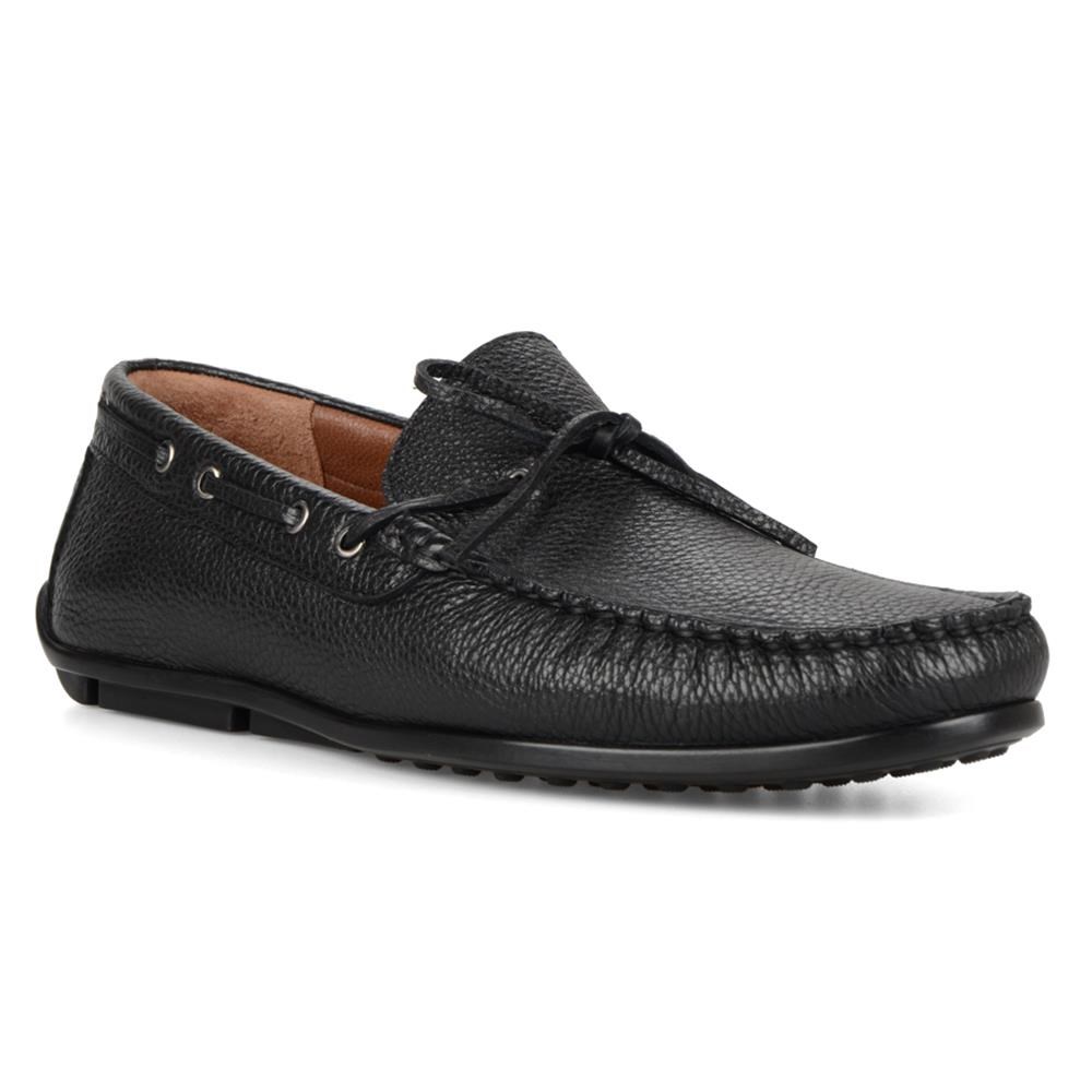 Black Loafers Moccasin Driving Shoes