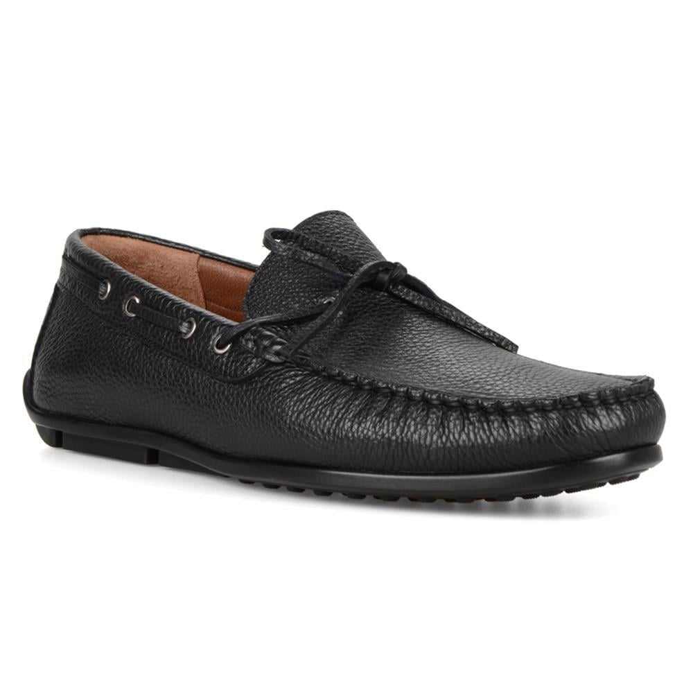 Black Loafers Moccasin Driving Shoes
