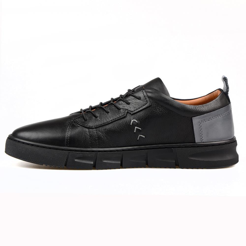 Erkek Gri Siyah Sneakers