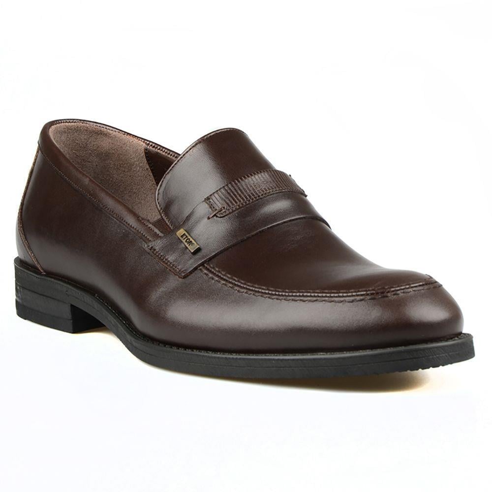 Brown Genuine Leather Big Size Classical Men Shoes