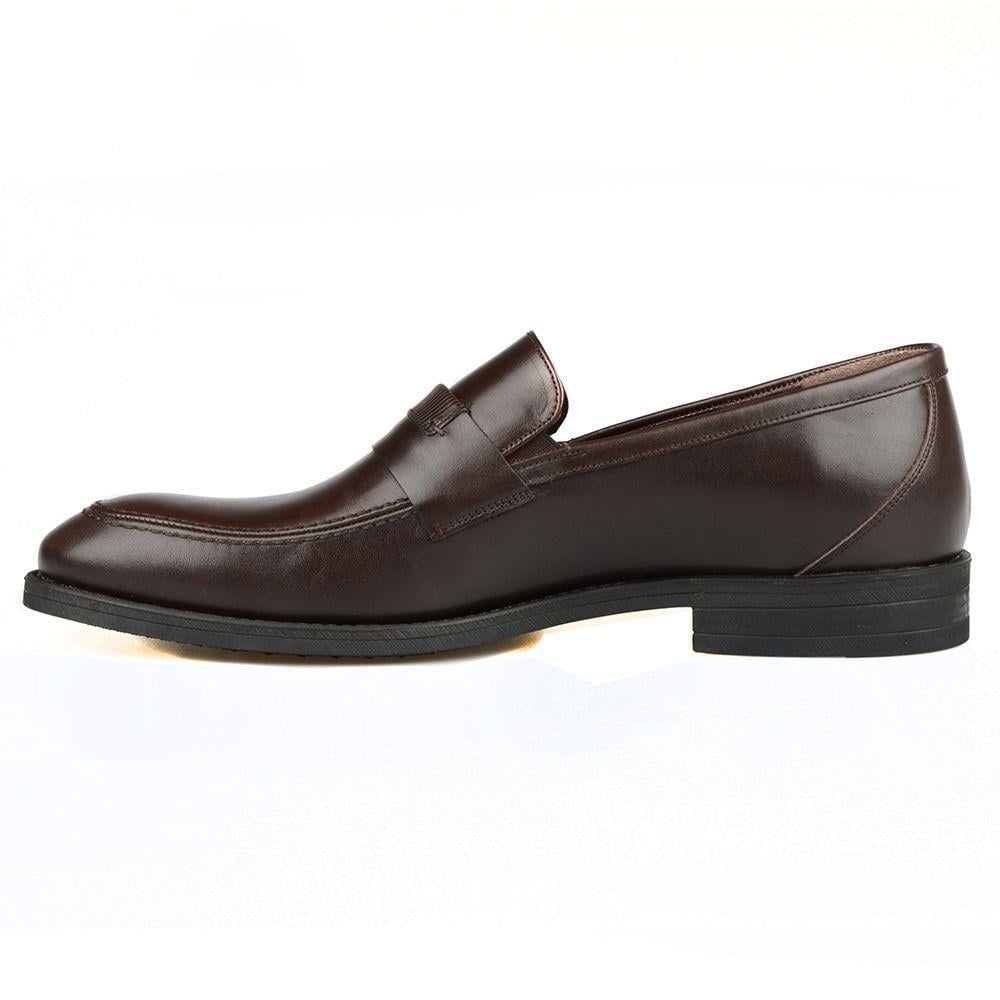 Brown Genuine Leather Big Size Classical Men Shoes