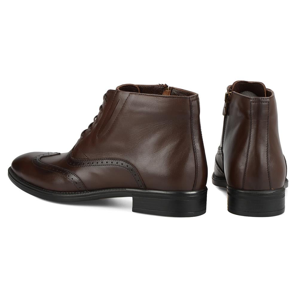 Erkek Kahverengi Oxford Bot