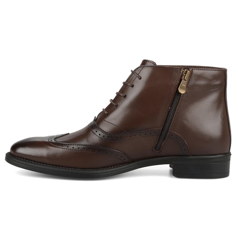 Erkek Kahverengi Oxford Bot