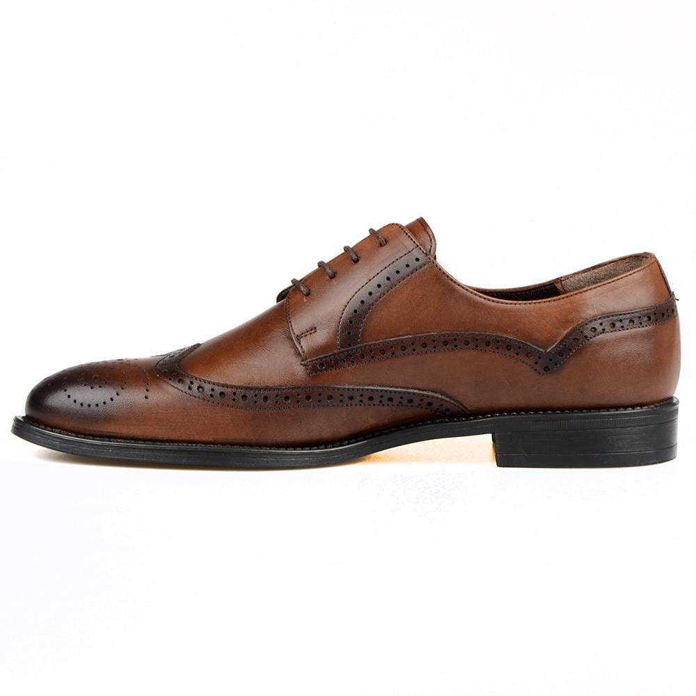 Brown Men's Big Size Oxford Shoes