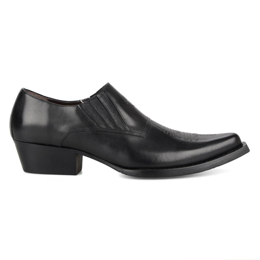 FootCourt Black Cowboy Shoes
