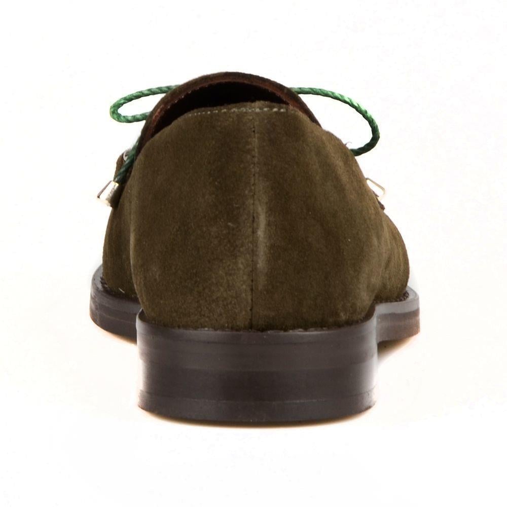 FootCourt Women's Suede Loafers Khaki