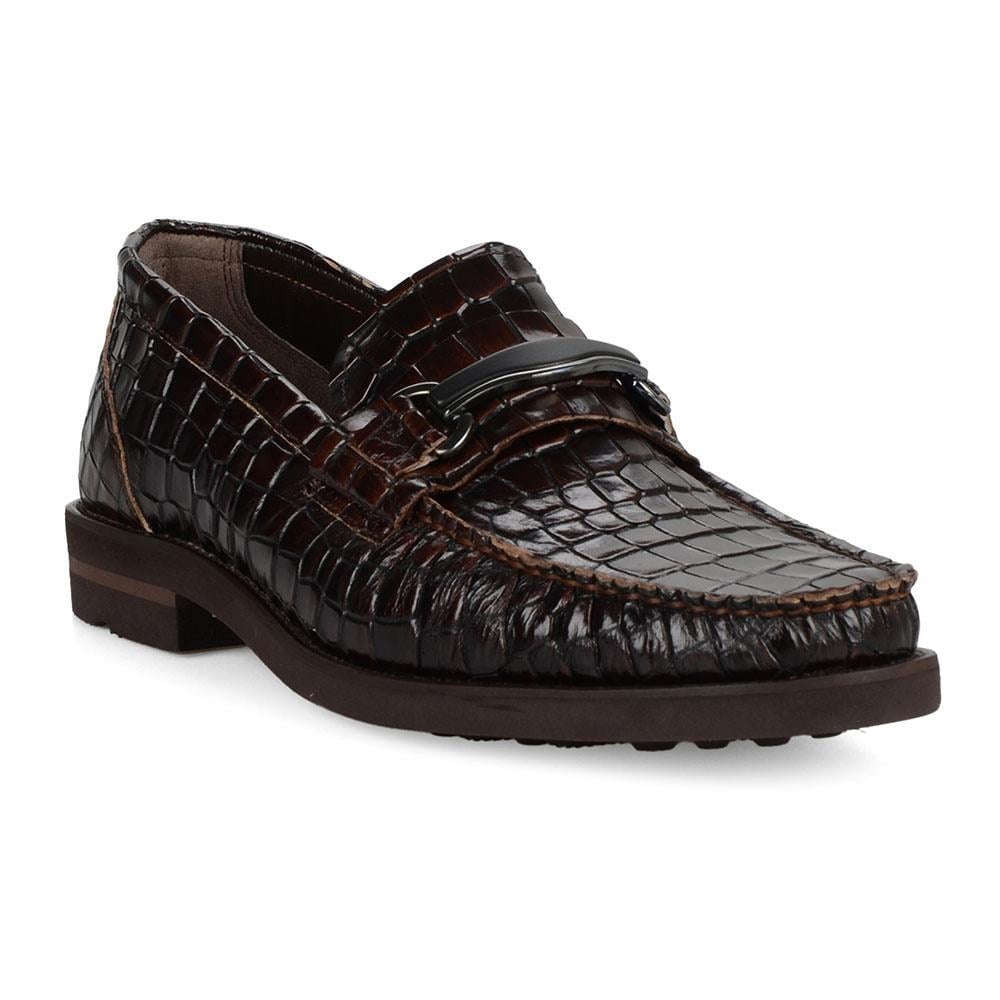 Brown Leather Men Loafer Shoes
