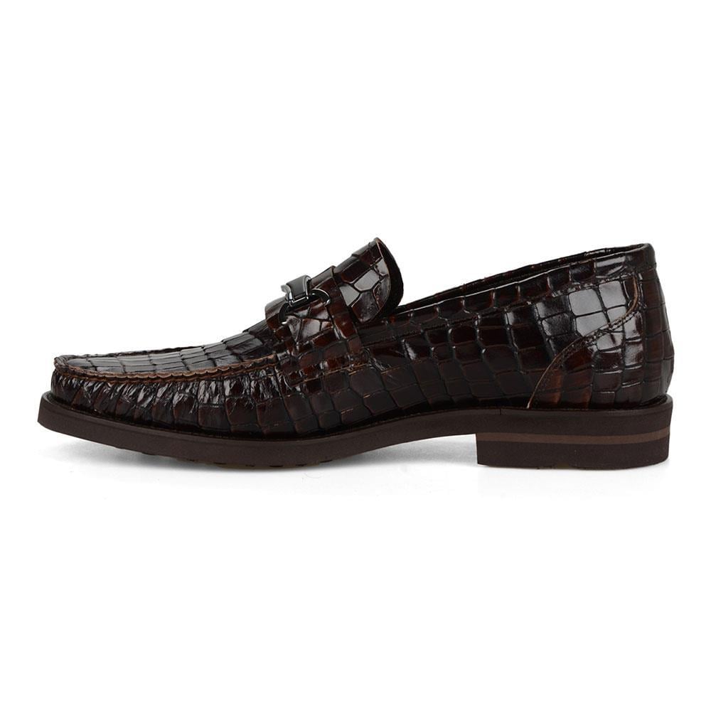 Brown Leather Men Loafer Shoes