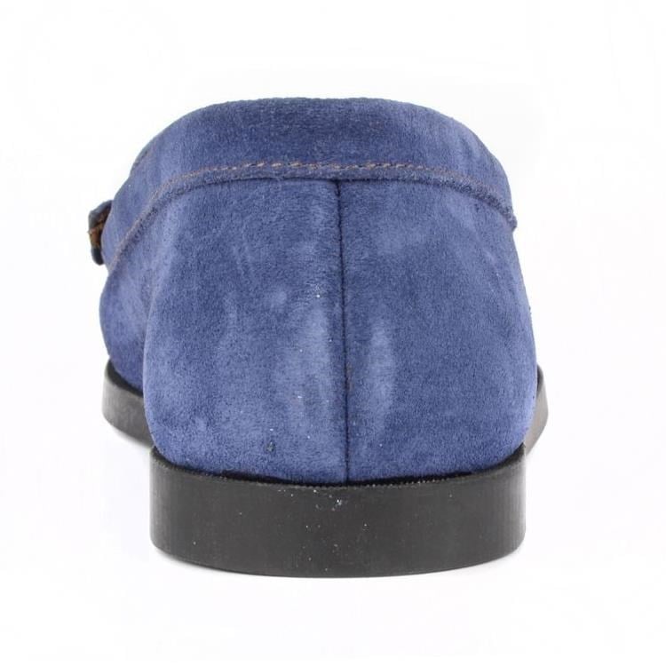 FootCourt Women Shoes Suede Blue