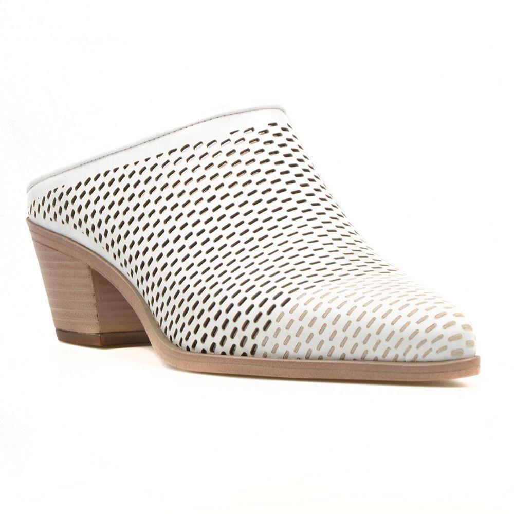 White Leather Women's Outdoor Slippers White