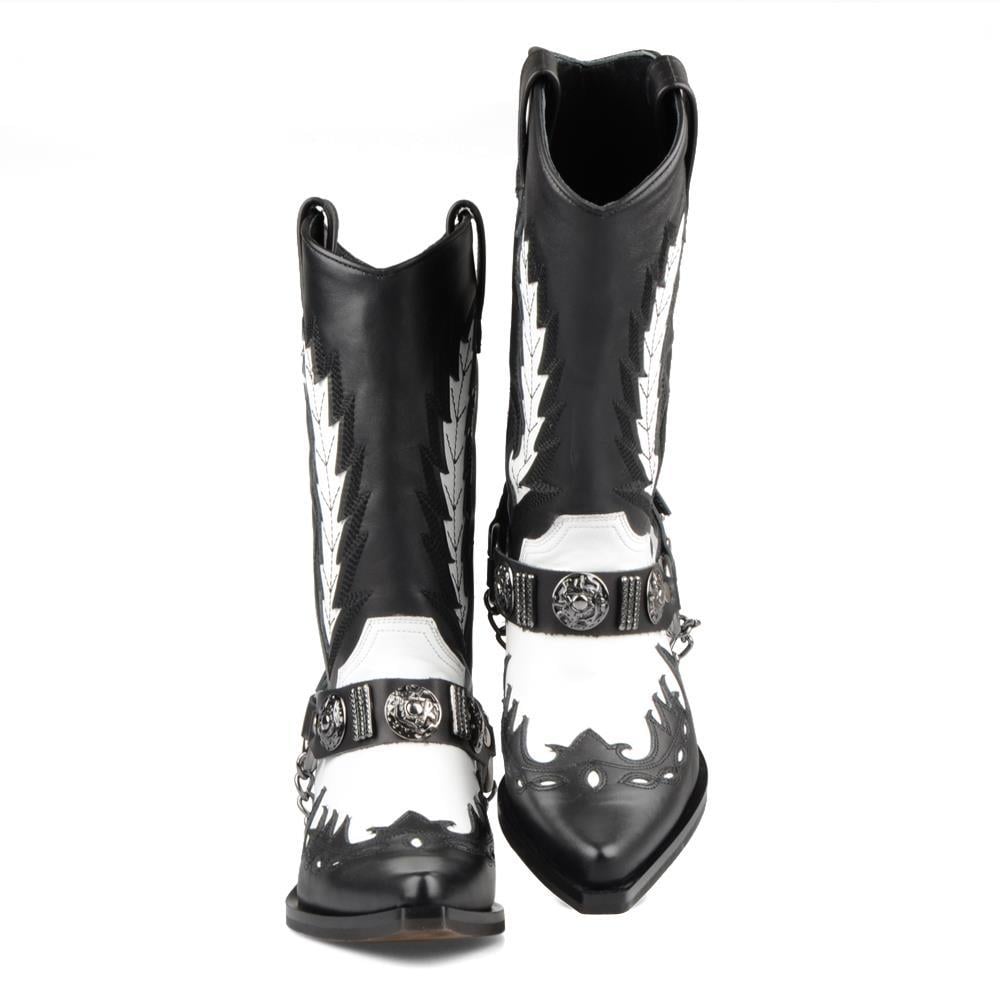 FootCourt Cowboy Boots Black