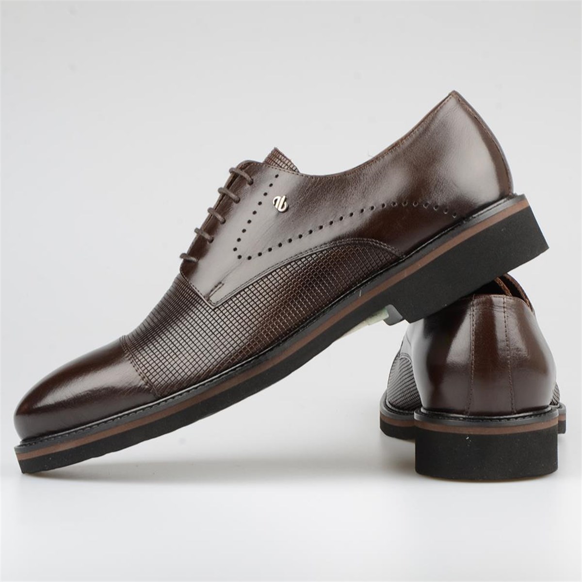 Brown Classic Men's Shoes Light Sole