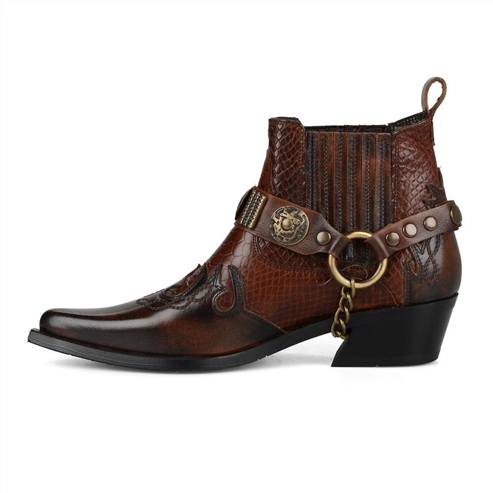 FootCourt Cowboy Boots Brown