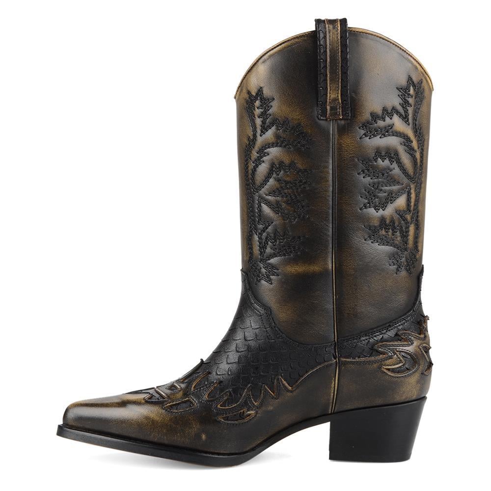 FootCourt Cowboy Boots Brown