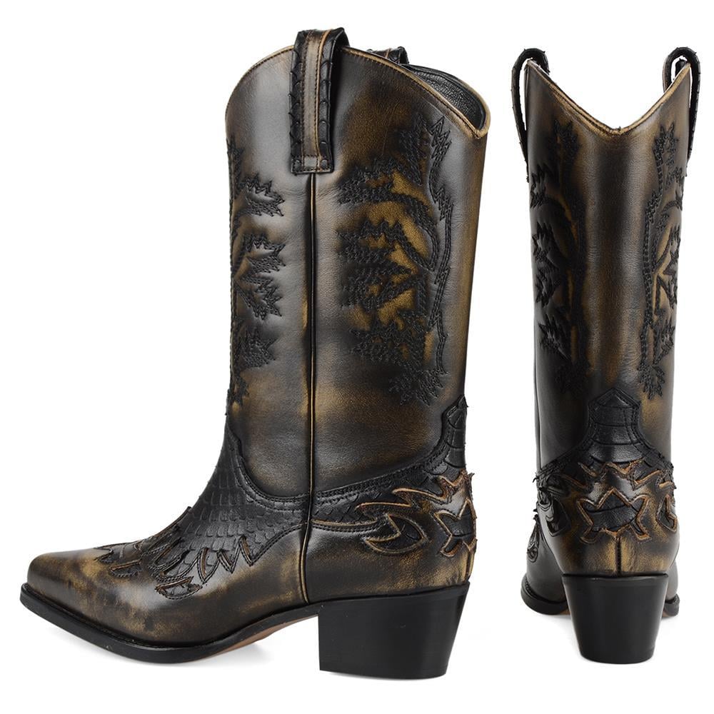 FootCourt Cowboy Boots Brown