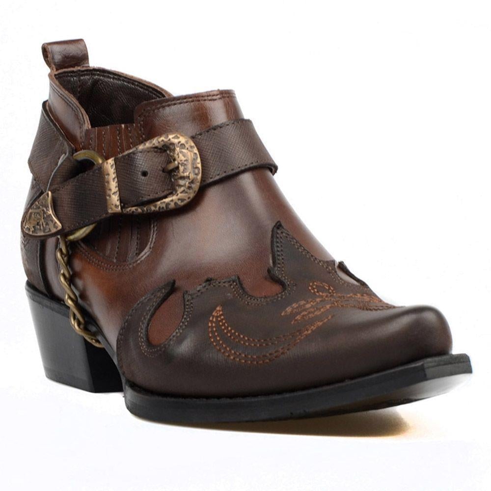 FootCourt Cowboy Shoes Brown