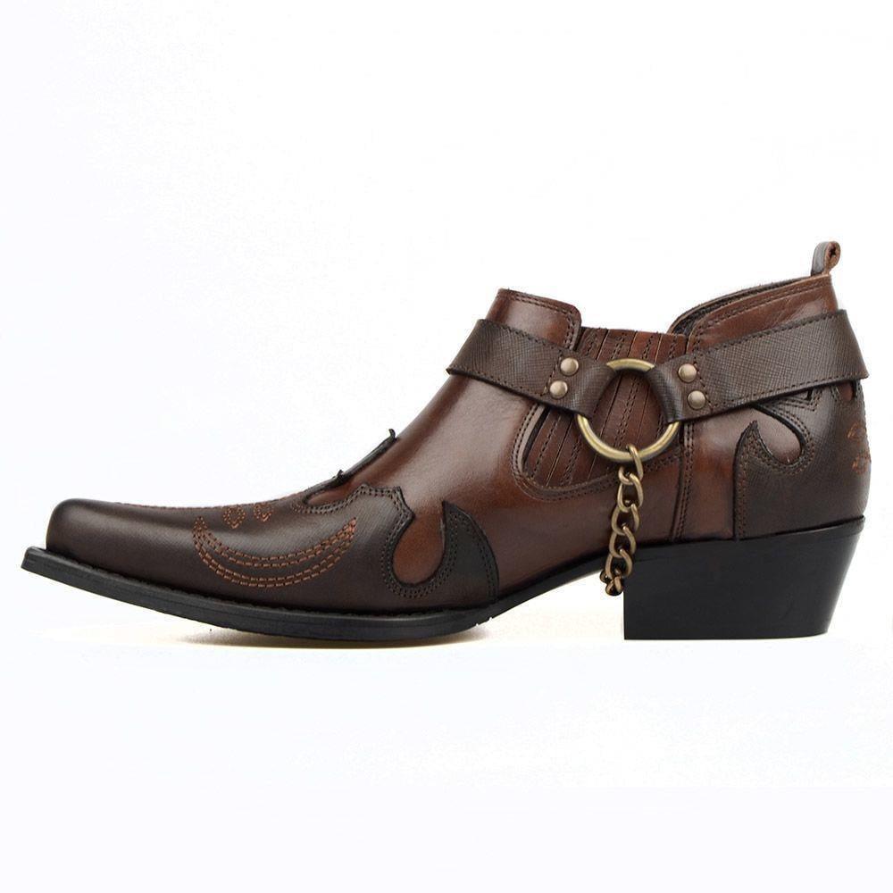 FootCourt Cowboy Shoes Brown