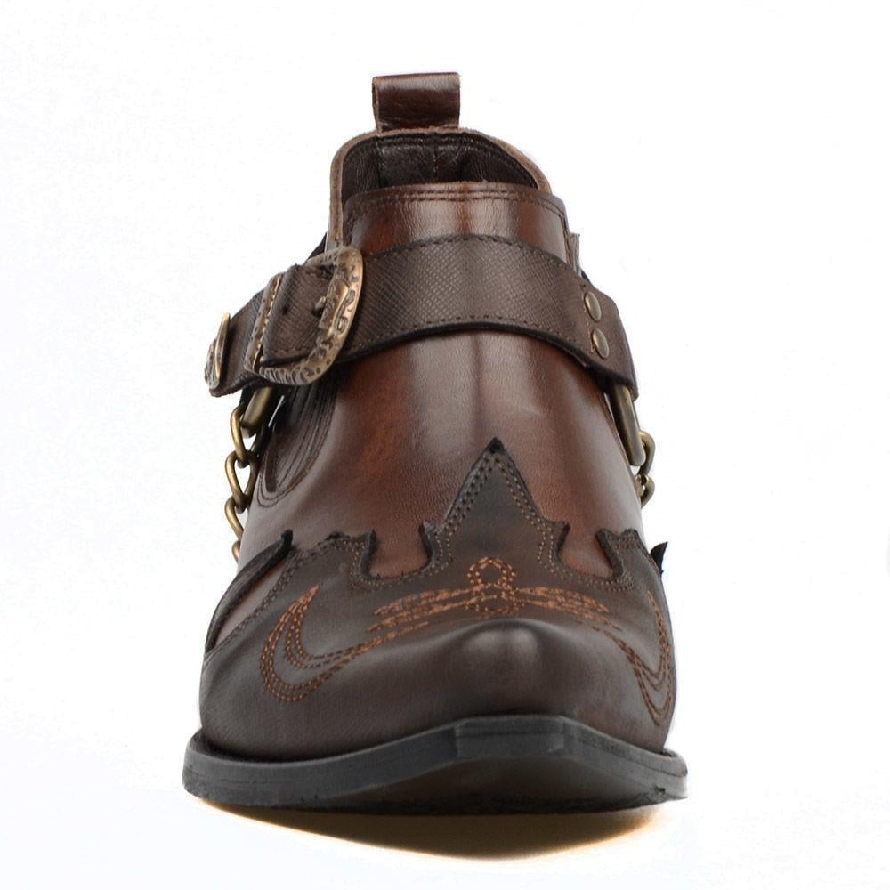 FootCourt Cowboy Shoes Brown