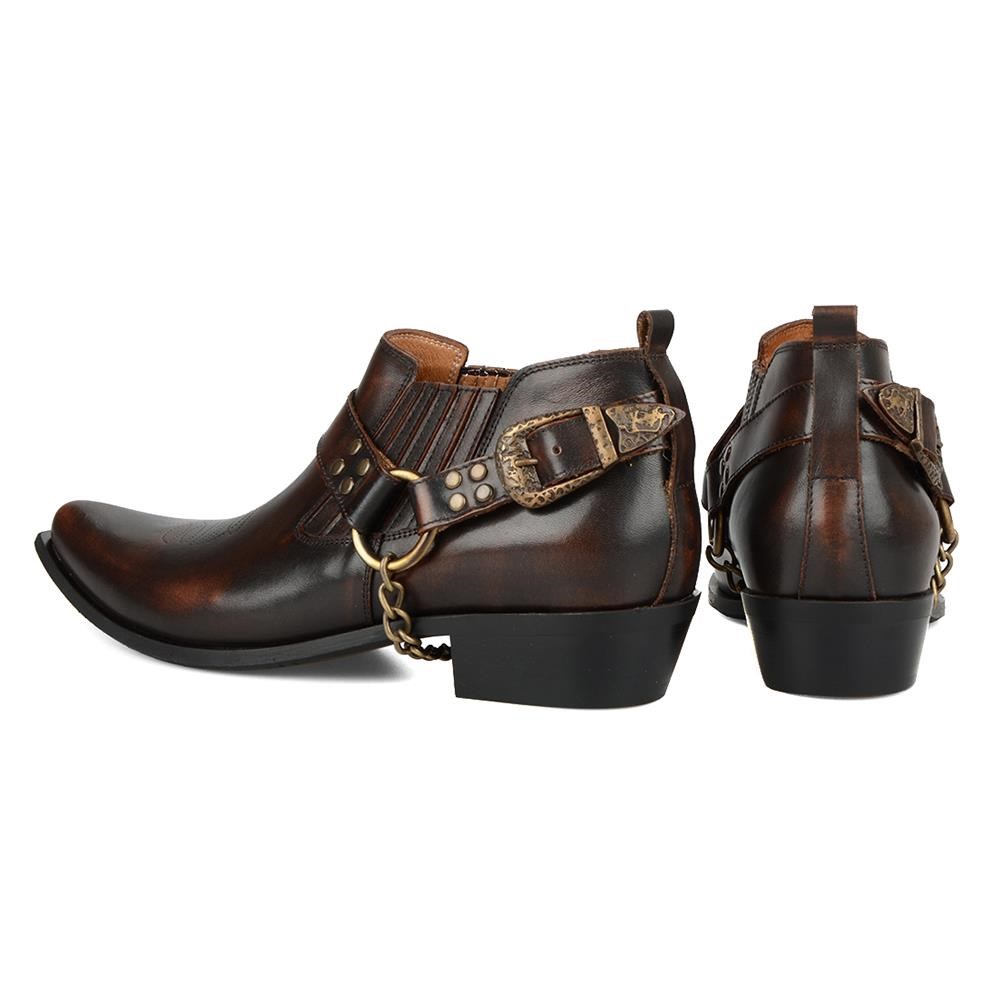 FootCourt Brown Cowboy Shoes