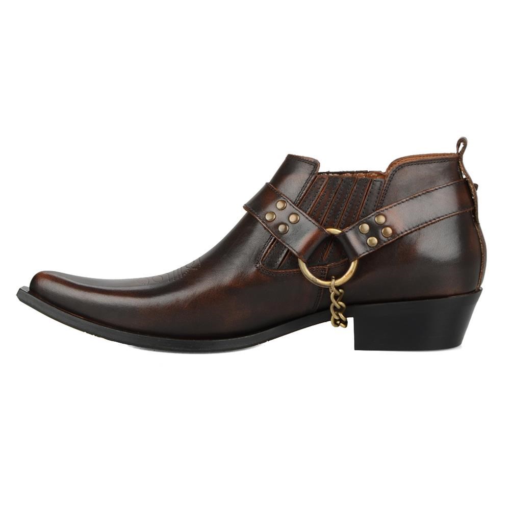 FootCourt Brown Cowboy Shoes