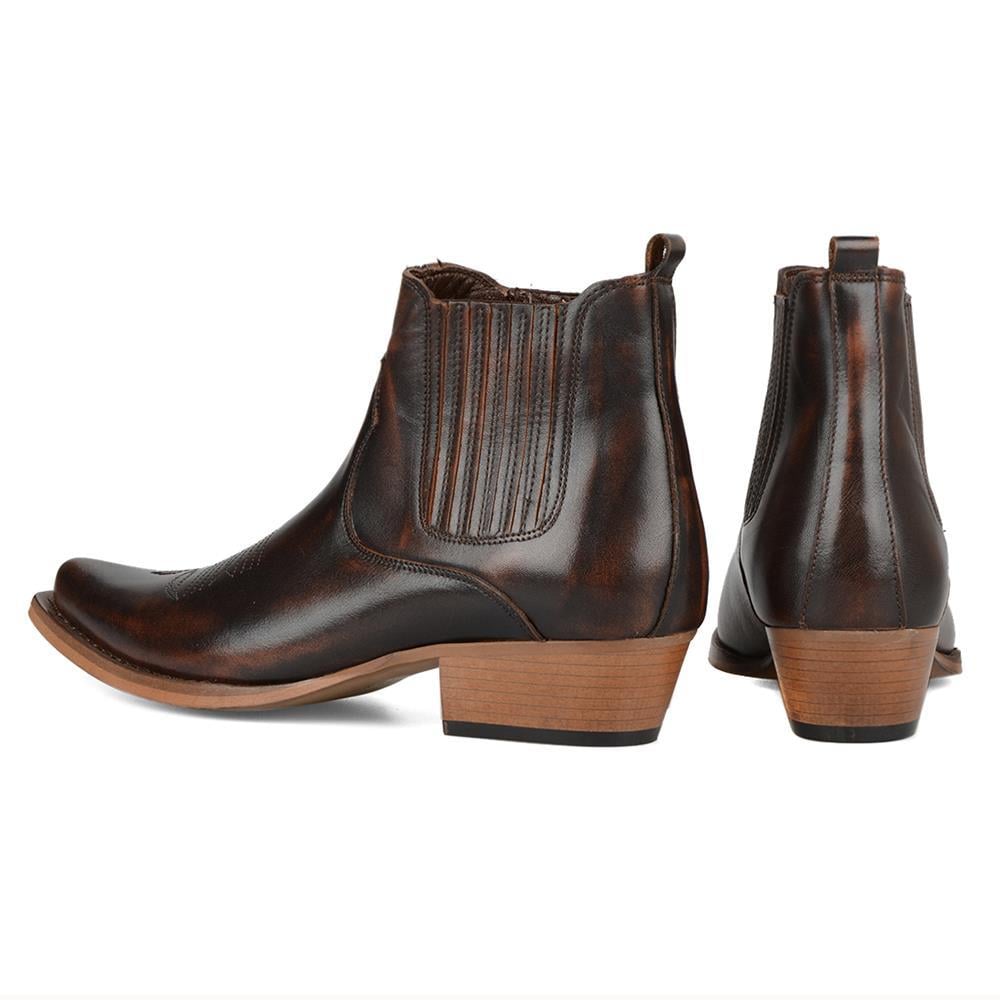FootCourt Cowboy Boots Brown