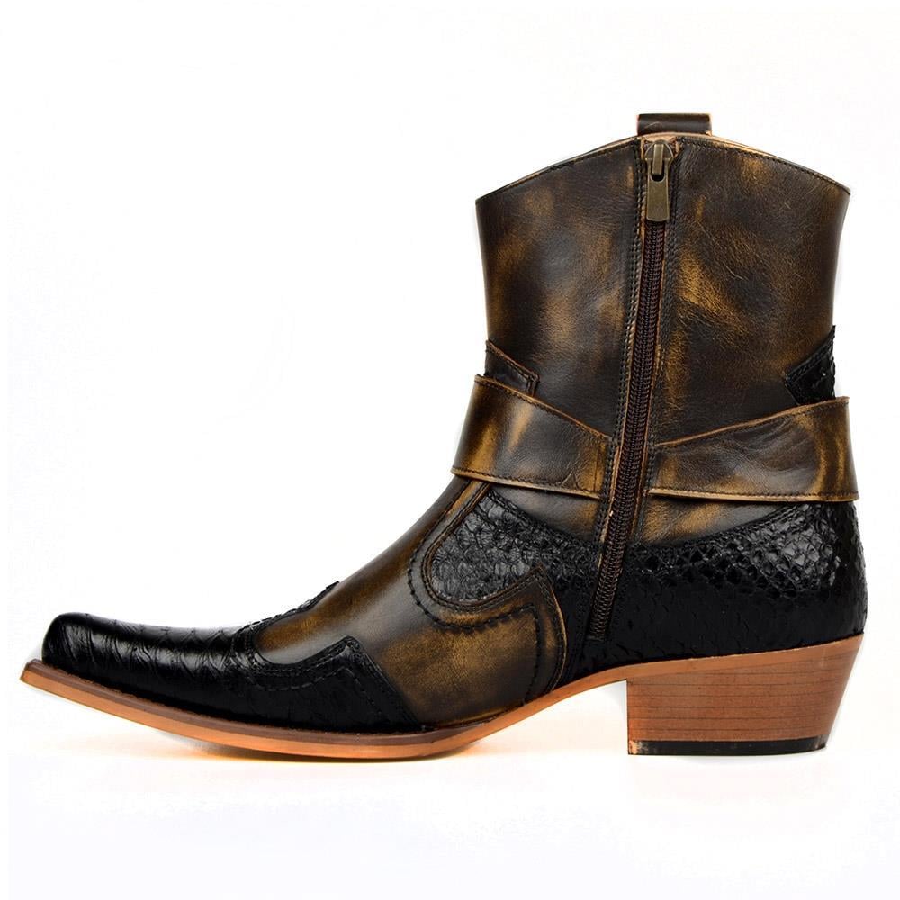 FootCourt Cowboy Boots Brown