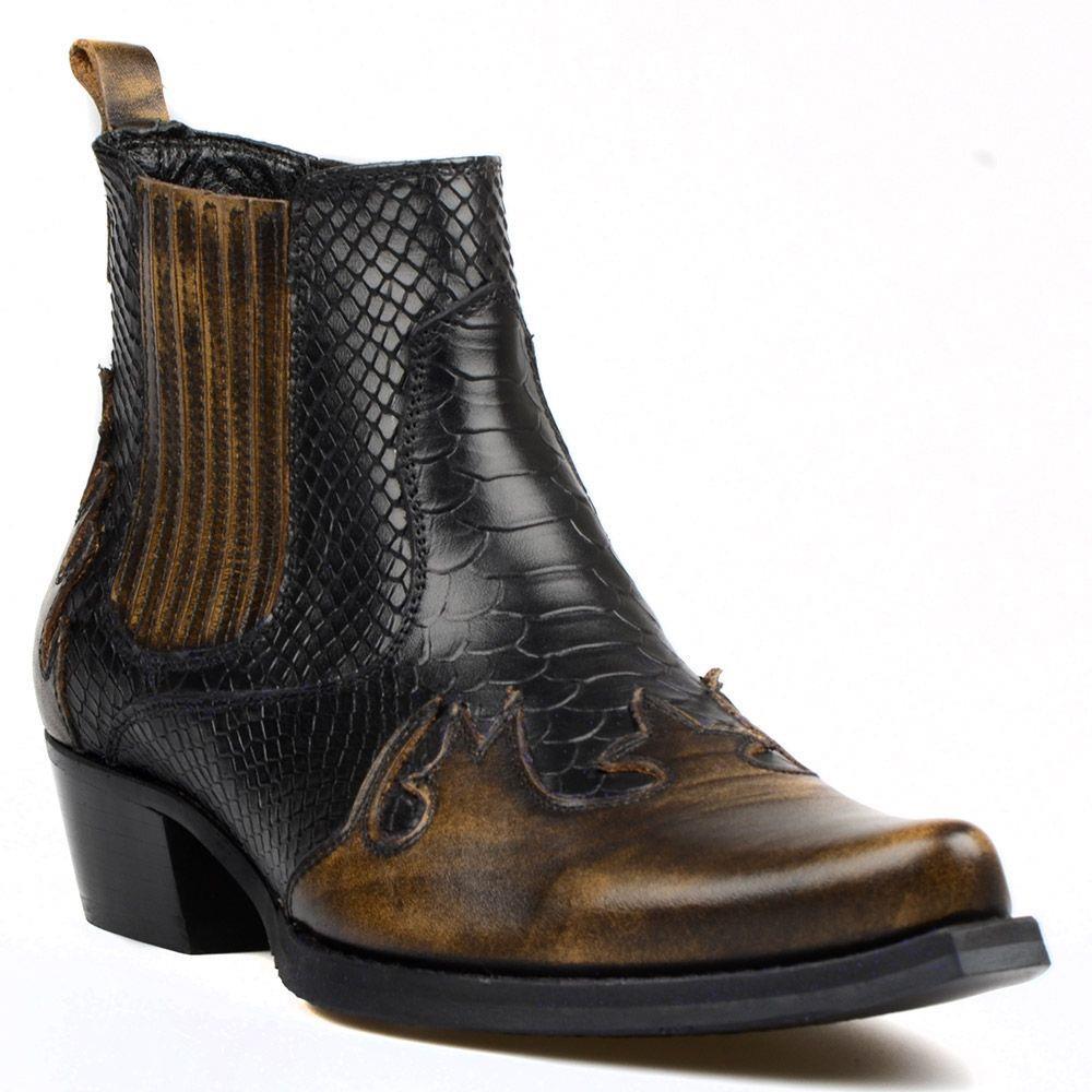 FootCourt Cowboy Boots Brown
