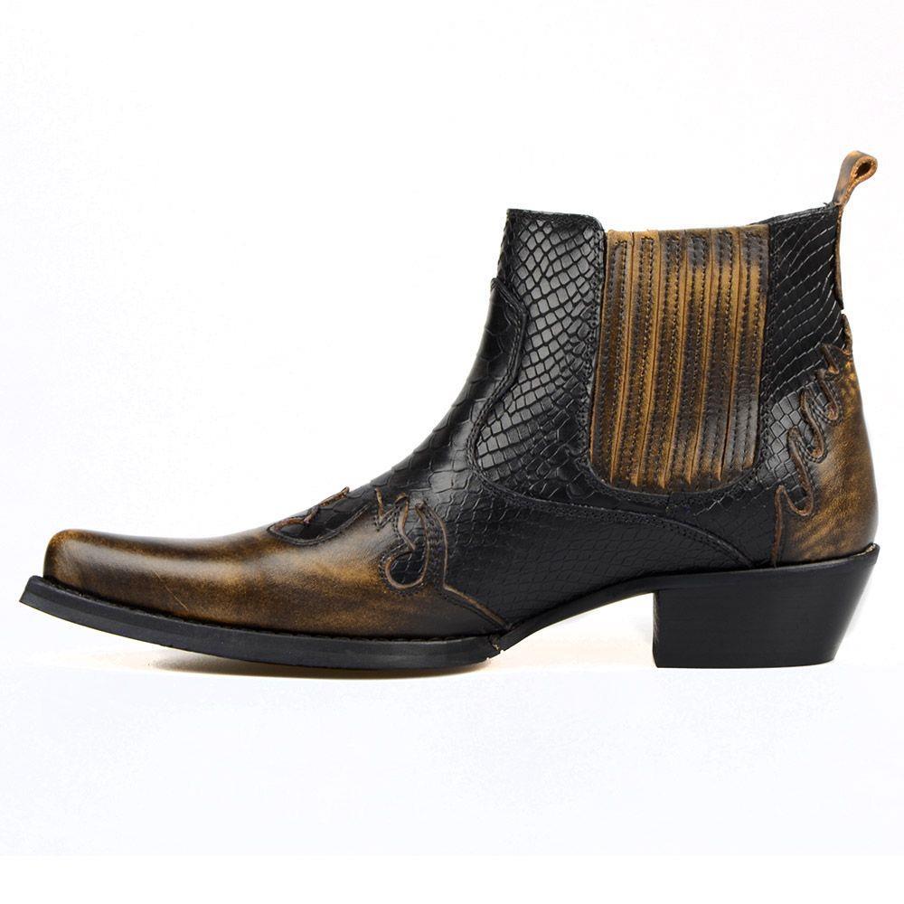 FootCourt Cowboy Boots Brown