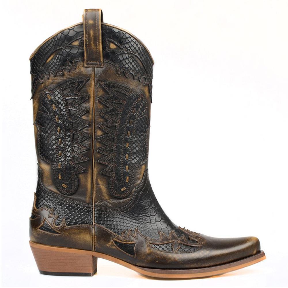 FootCourt Cowboy Boots Brown