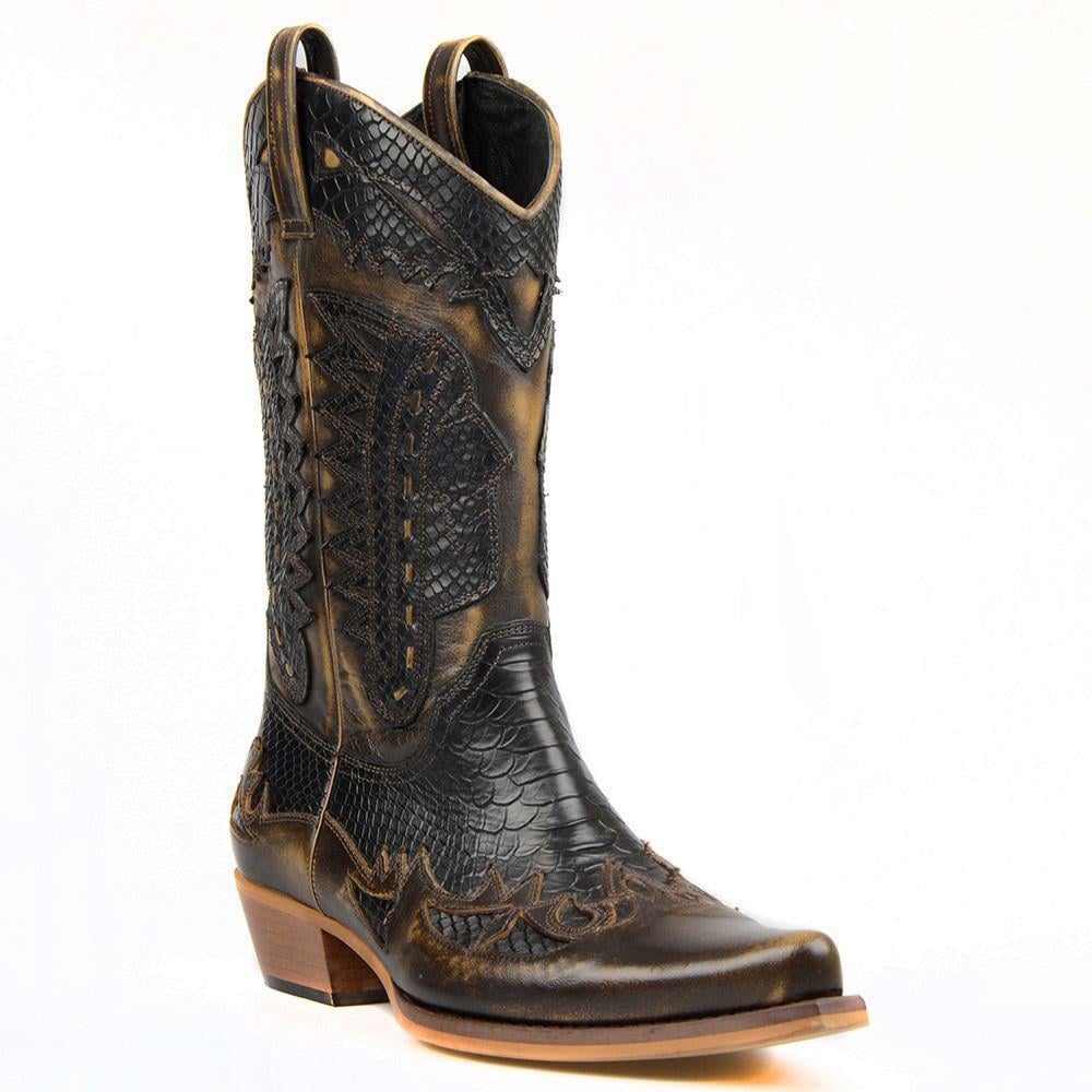 FootCourt Cowboy Boots Brown