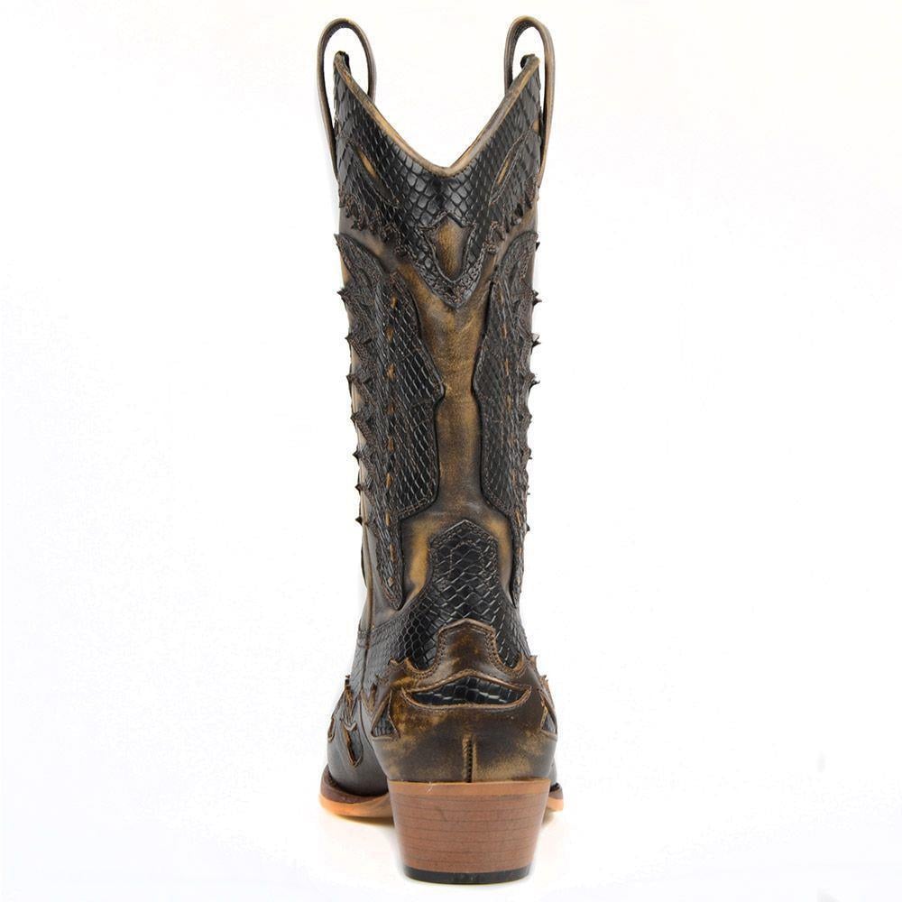 FootCourt Cowboy Boots Brown