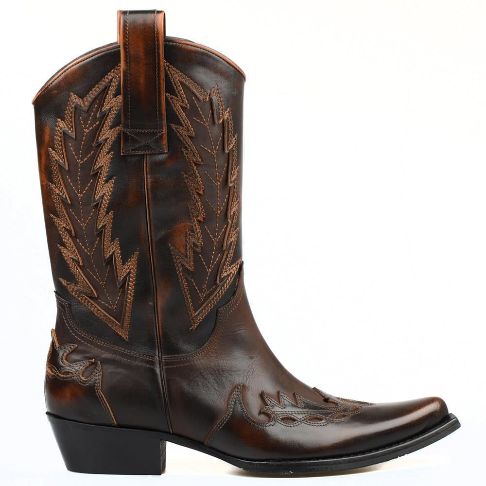 FootCourt Cowboy Boots Brown