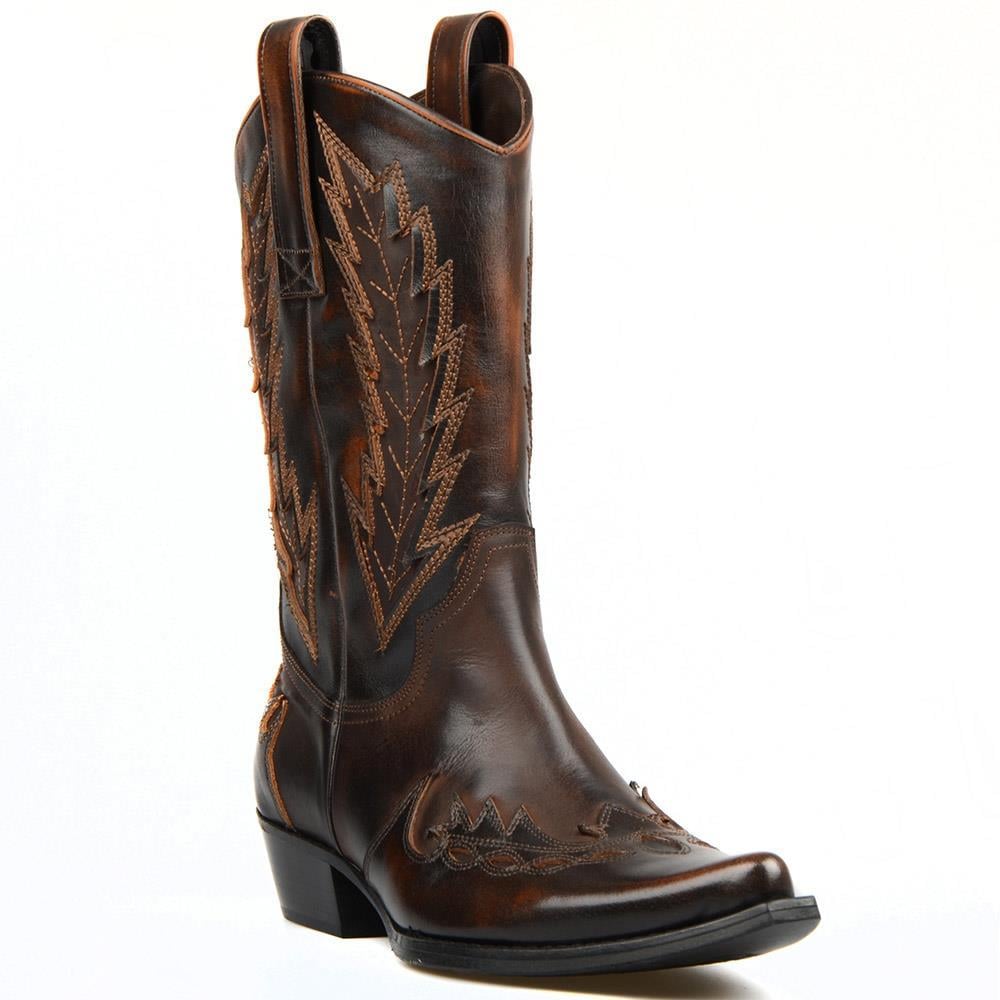 FootCourt Cowboy Boots Brown