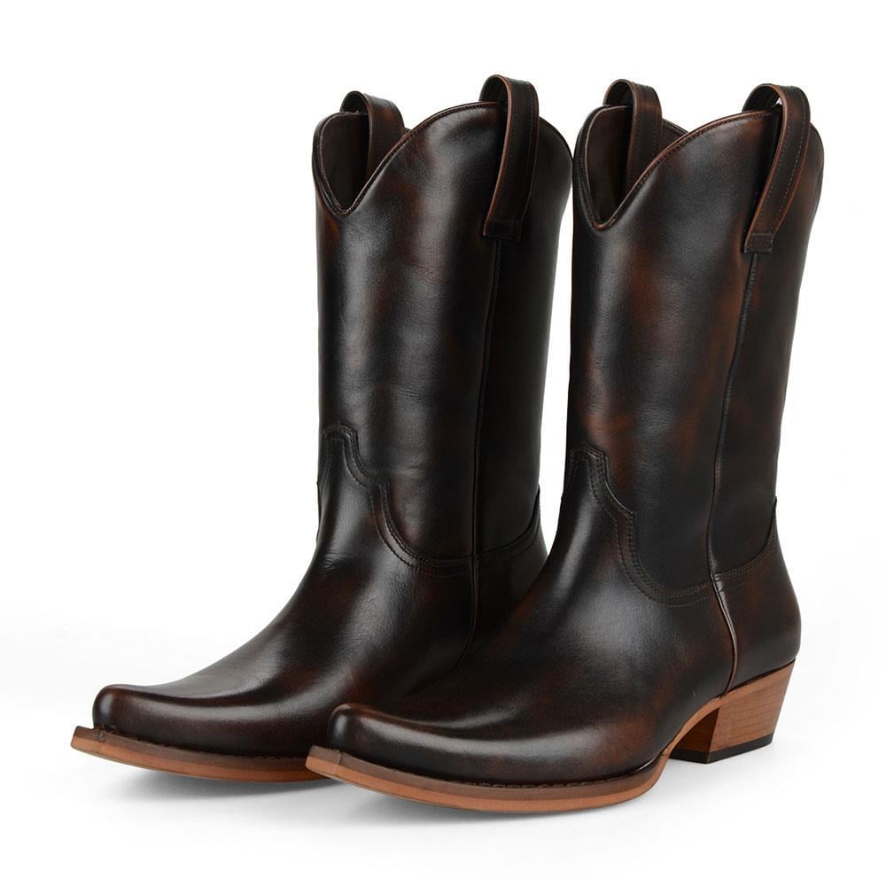 FootCourt Cowboy Boots Brown