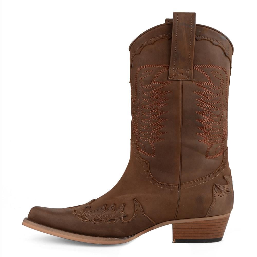 FootCourt Cowboy Boots Brown