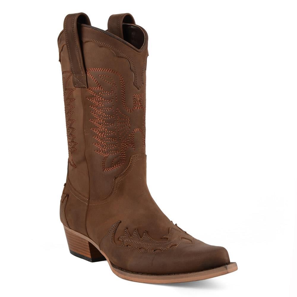 FootCourt Cowboy Boots Brown