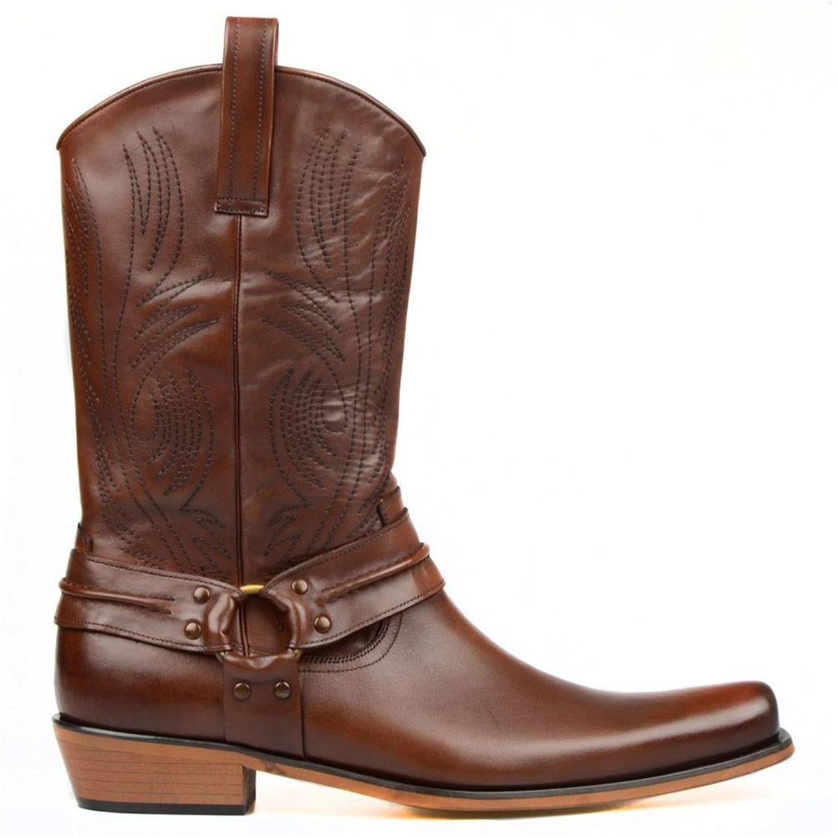 FootCourt Cowboy Boots Brown