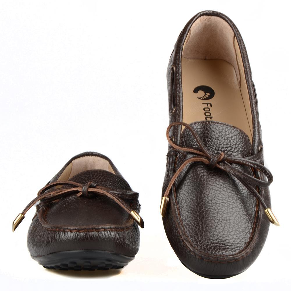 Brown Leather Women's Loafers