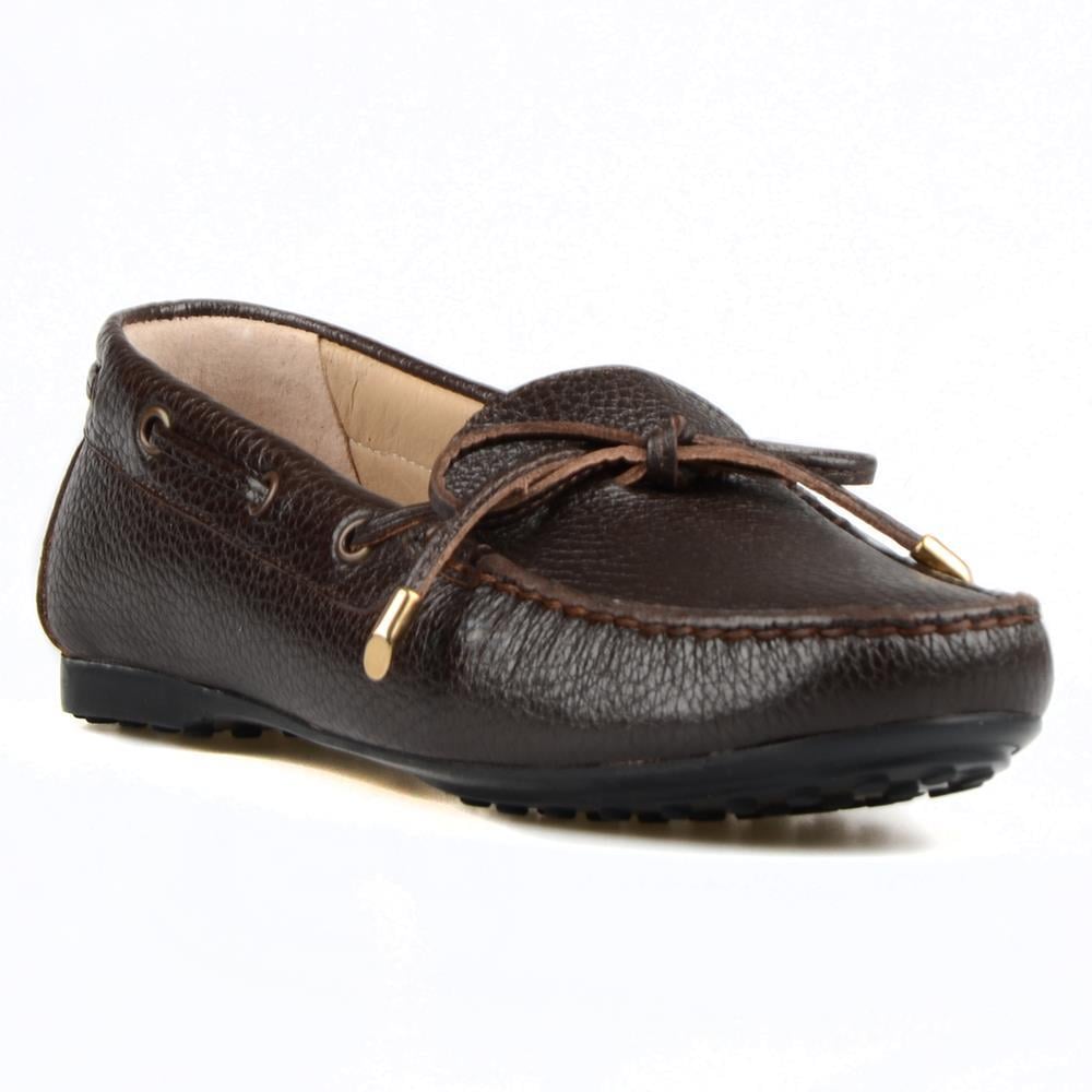 Brown Leather Women's Loafers