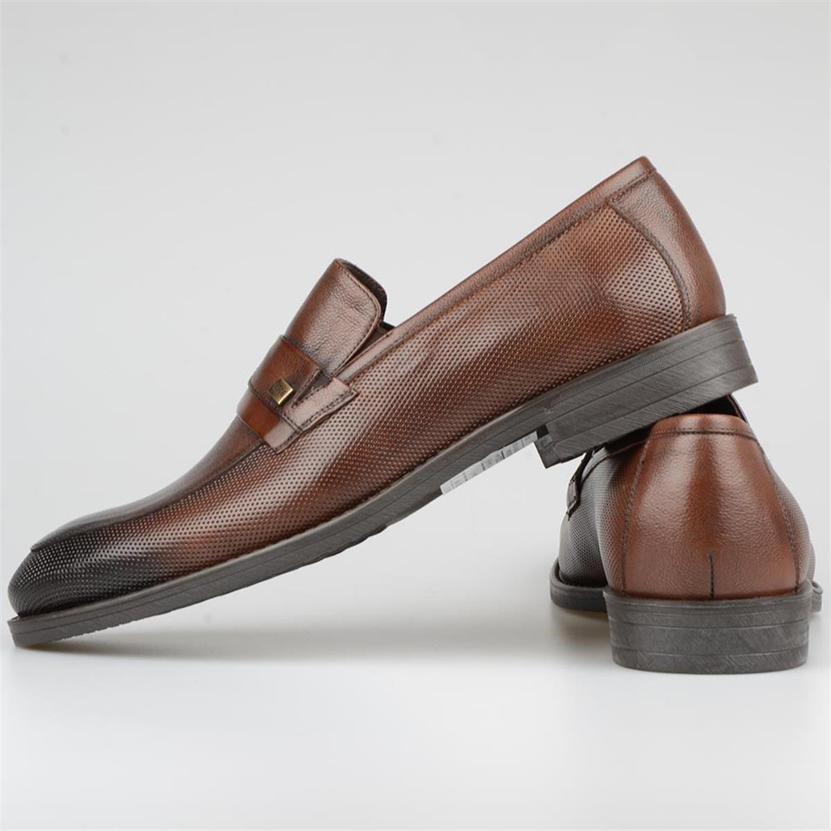 Kahverengi Klasik Loafer Erkek Ayakkabı