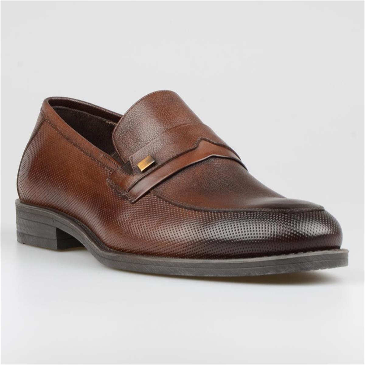 Kahverengi Klasik Loafer Erkek Ayakkabı