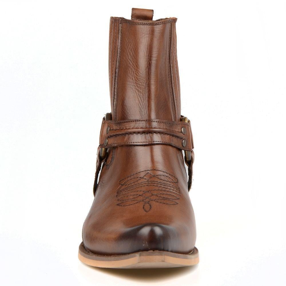 FootCourt Men's Brown Western Boots