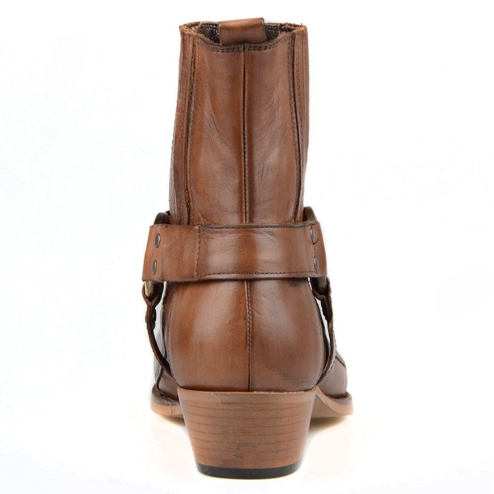 FootCourt Men's Brown Western Boots