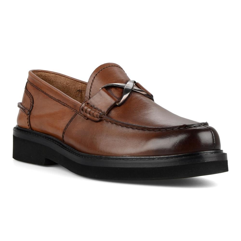 Brown Men Loafer Leather Shoes