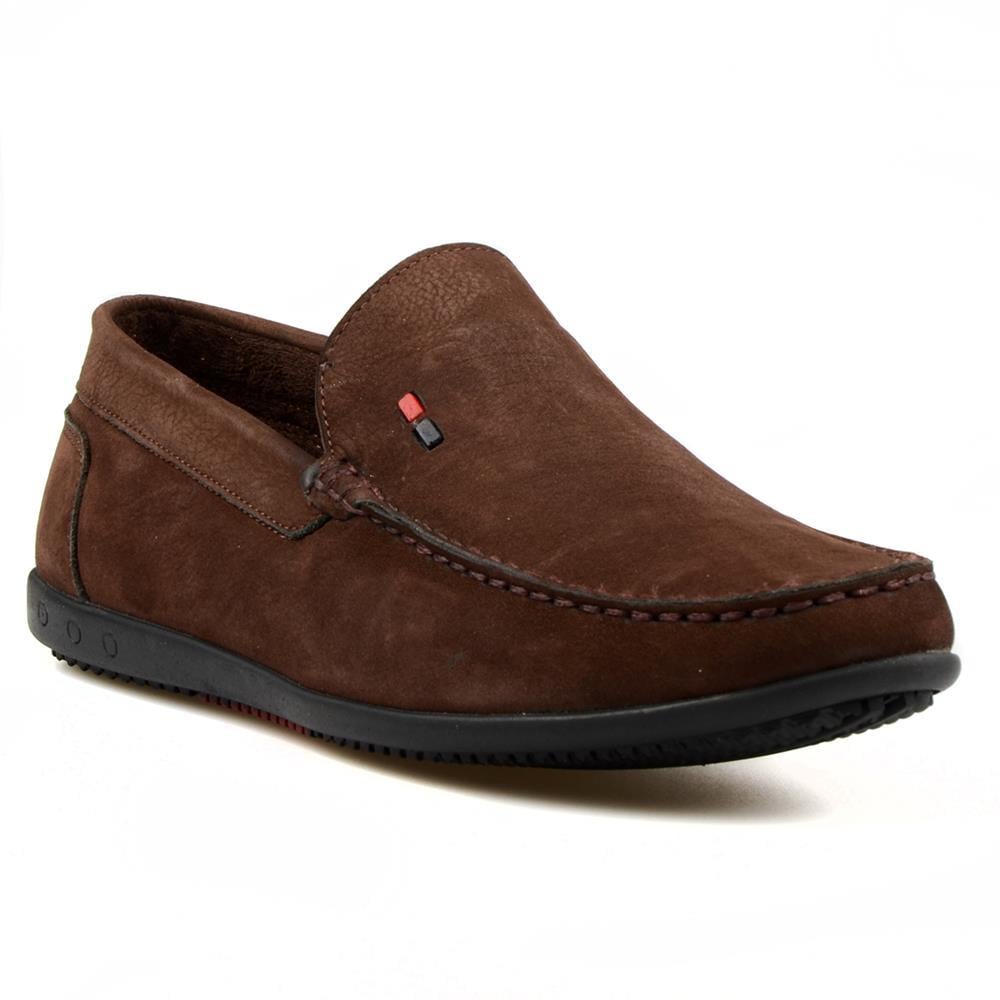 Brown Nubuck Men Loafers