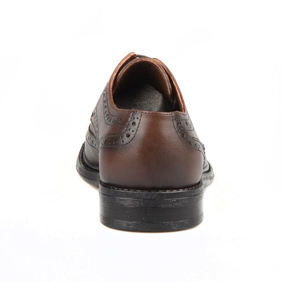 Brown Leather Oxford Men's Shoes