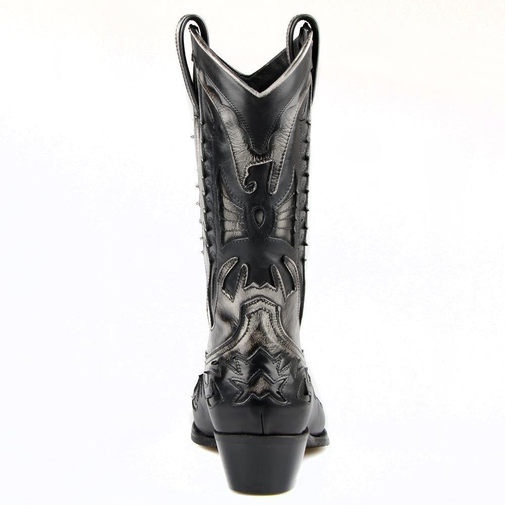 Black And White FootCourt Cowboy Boots