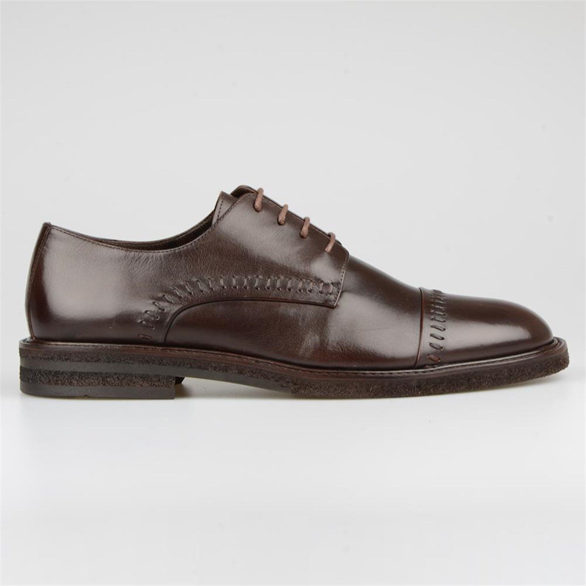 Dark Brown Casual Leather Men's Shoes