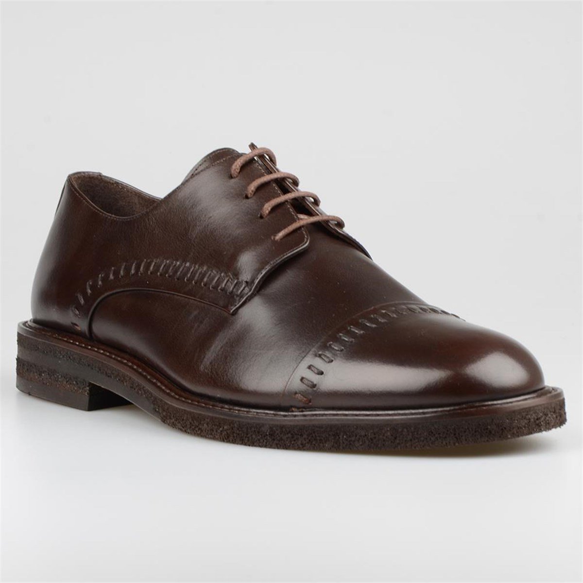 Dark Brown Casual Leather Men's Shoes
