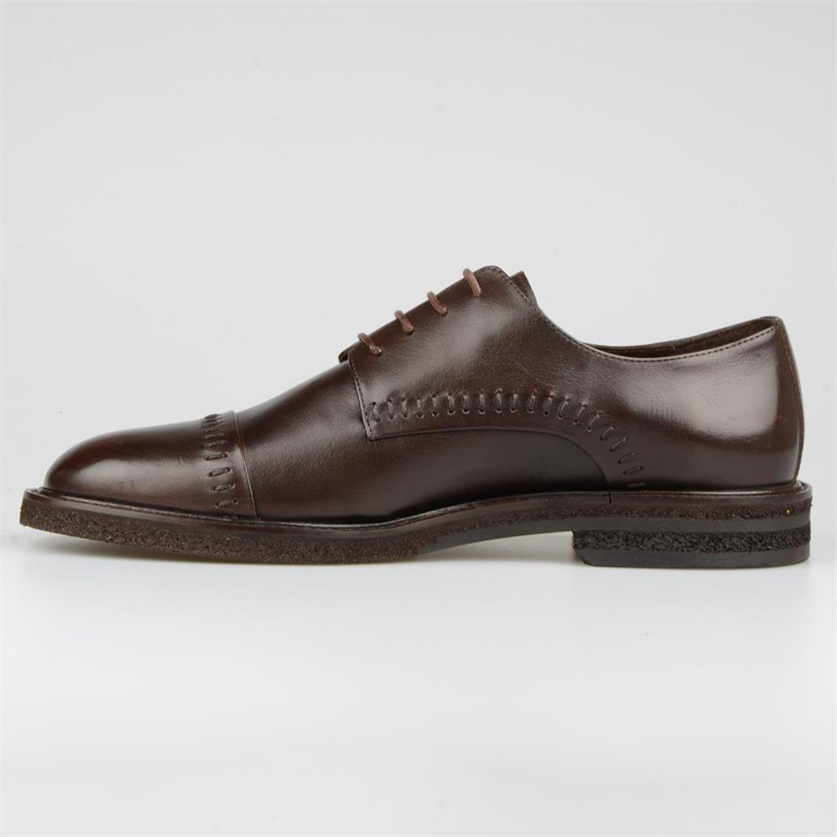 Dark Brown Casual Leather Men's Shoes